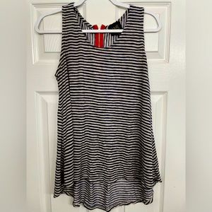 Navy/white loose tank